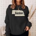 Nebraska State Nickname Husker [Distressed] Sweatshirt Gifts for Her